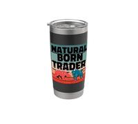 Trader né naturel Analyste d'actions Trading d'options Gobelet isotherme en acier inoxydable double paroi