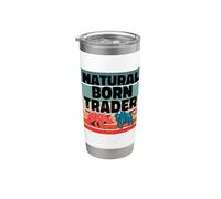 Trader né naturel Analyste d'actions Trading d'options Gobelet isotherme en acier inoxydable double paroi