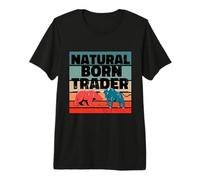 Trader né Naturel Analyste d'actions Trading d'options T-Shirt Haut de Gamme