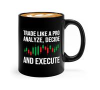 Trader Tasse à café Noir 325 ml - Commerce comme - Business Man Financial Advisor Day Trading Stock Market Dividendes Investisseurs Finance Profit