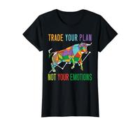 Trader Your Plan Not Your Emotion Bullish Forex Trader T-Shirt Graphique avec Valeur