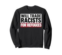 Tradera des racistes pour des réfugiés immigrants Mexique Chicano Sweatshirt