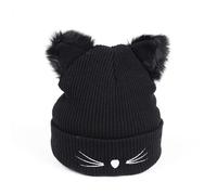 TRADERPLUS Bonnet Femme Hiver Bonnet Bonnet Bonnet béret, Bonnet tricoté avec Oreilles pour Femme