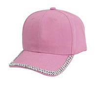 TRADERPLUS Casquette de Baseball réglable avec Strass, Unisexe (FR/ES, Numérique, 56, 59, Rose)