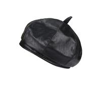 TRADERPLUS Casquette Femme Chapeau Béret Casquette Newsboy à 8 Panneaux Fiddler Cap en Similicuir