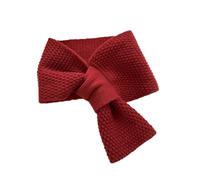 TRADERPLUS Écharpe tricotée pour femmes Écharpe tricotée d'hiver à motifs de tirettes Mouchoir de cou Écharpe à col chaud (Rouge)
