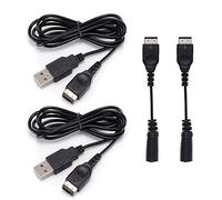 traderplus Lot de 2 câbles d'alimentation USB et 2 adaptateurs jack 3,5 mm pour Nintendo Gameboy Advance GBA SP