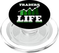 Traders Life - Négocier des cryptomonnaies et investir de l'argent sur Le marché boursier PopSockets PopGrip pour MagSafe