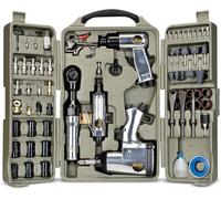 Trades Pro ¿ Kit D'Outils Et D'Accessoires Pneumatiques,71 Pièces,Clé À Choc,Cliquet Pneumatique,Meuleuse,Marteau Pneumatique,Raccords De Tuyau,Étui De Rangement ¿ 836668