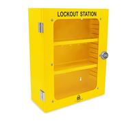 TRADESAFE Lockout Tagout Cabinet, Lock Out Tag Out Station Unfilled - No Loto Devices Included, Wall-Mountable Lockout Tagout Station Cabinet, Loto Box 14-3/8 x 6-1/4 x 17-3/4 inches