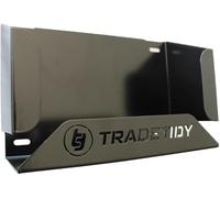 Tradetidy Boîte à gants en latex / nitrile / jetable - Idéal pour camionnettes, garages, ateliers - Fabriqué en acier (gris)