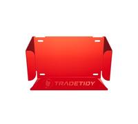 Tradetidy Boîte à gants en latex / nitrile / jetable - Idéal pour camionnettes, garages, ateliers - Fabriqué en acier (rouge)