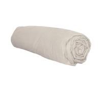 Tradilinge - Drap Housse en Flanelle Flanelle/Coton Beige 160x200 cm