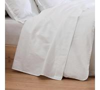 Tradilinge - Drap Plat Esprit Grand hôtel Coton Blanc 240x310 cm