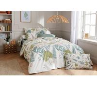 Tradilinge ~ Housse de Couette Féérie Sauge en Percale 280x240