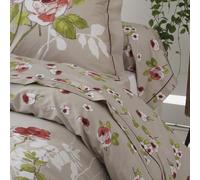 Tradilinge - Parure de draps 5 pièces Esprit champêtre Coton Ficelle 140x190 cm