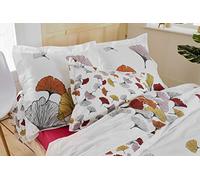 Tradilinge Taie d'oreiller Ginkgo - Couleur - Rose, Taille - 50x70