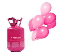 Tradineur Bonbonne d'hélium pour fête, anniversaire et mariage, facile à utiliser, capacité de 7 litres = 30 ballons (non inclus)