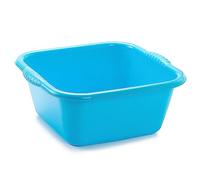 Tradineur - Cube, Bassin polyvalent - Fabriqué en plastique - Produit et Ustensile de nettoyage - Forme ronde - Capacité de 20 litres - Ø 48 cm - Bleu