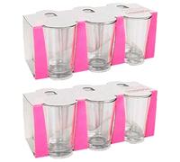 Tradineur Lara Lot de 2 boîtes de 6 verres 20,5 cl Fabriqué en verre résistant Passe au lave-vaisselle