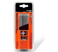 Tradineur - Lot de 1 000 agrafes pour agrafeuses pneumatiques - Fabriqué en fer - Agrafes de 5,8 x 40 mm