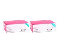 Tradineur - Lot de 2 boîtes de 6 verres Empire - 40,5 cl - Fabriqué en verre résistant - Passe au lave-vaisselle - 12 pièces au total