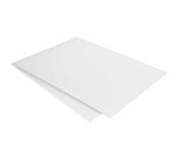 Tradineur Lot de 2 feuilles de carton plume adhésives A3 5 mm d'épaisseur pour travaux manuels, support pour présentations, maquettes, base de tableaux, décoration (Blanc - 29,7 x 42 cm)