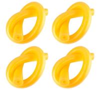 Tradineur Lot de 4 flotteurs de natation en mousse, bâton flotteur, tube mousse pour piscine, spaghetti en mousse, 6,5 x 150 cm, jaune