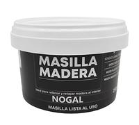 Tradineur Mastic de remplissage - Pâte à bois - Tampons - Prêt à l'emploi - Réparation de fissures, trous dans les meubles, usage intérieur, qualité professionnelle (Noyer, 250 g)