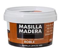 Tradineur Mastic de remplissage pour bois, pâte à frire, prêt à l'emploi, réparation de fissures, trous dans les meubles, usage intérieur, qualité professionnelle (chêne 250 g)