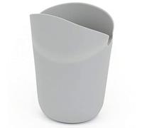 Tradineur - Pigeon à micro-ondes en silicone, Boite Pop Corn - Bol de cuisson pliable - Sans BPA - Passe au lave-vaisselle - Gris - 14,5 x 8 cm