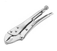 Tradineur Pince Grip Réglable Pince de Verrouillage Mâchoire Courbé Multi-Usages Serrage Tube Écrous Bricolage Atelier 190mm