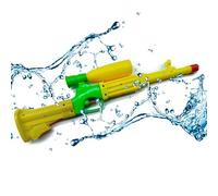 Tradineur Pistolet à eau, fabriqué en plastique, idéal pour jeux d'été, plage et plein air, modèle fusil, couleur assortie, 44 cm