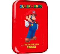 Trading Card - Panini - Super Mario - Boîte métal 8 pochettes + 3 cartes édition limitée - Rouge - Mixte - 6 ans