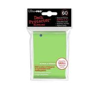 Trading Card Sleeves - 60 Ultra Pro Small Lime Green Deck Protectors YuGiOh! Sized. Sleeve size 62mm x 89mm.