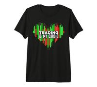 Trading is My Cardio Crypto-Monnaie Day Trading Crypto Heart T-Shirt Haut de Gamme