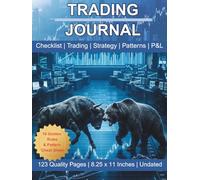 Trading Journal Log Book: For Stocks, Options, Futures, Forex, Crypto, Day Traders with Weekly Checklist, Candlestick & Chart Pattern incl. Strategy Planner