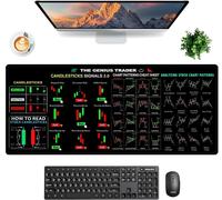 Trading Mouse Pad Stock Market Large Mouse Pad,Thick and Extended Desk Mat for Office,Games,Home,Professional Work