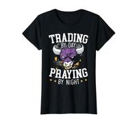 Trading par Jour Prier la Nuit Forex Day Trader Stocks T-Shirt Graphique avec Valeur