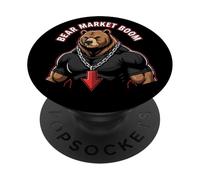 Trading Stock Market Trader Money Economy PopSockets PopGrip Adhésif
