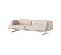 &Tradition Canapé 3 places Inland AV23 Argile 0011 - aluminium poli