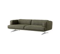 &Tradition Canapé 3 places Inland AV23 Argile 0014 - aluminium poli