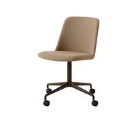 &Tradition Chaise de bureau Rely HW23 tissu hallingdal 224 peanut. structure bronze