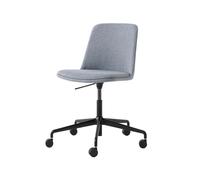 &Tradition Chaise de bureau Rely HW31 tissu re-wool 718 gris. structure noire