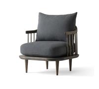 &Tradition Chaise Fly SC10 chêne fumé. gris foncé