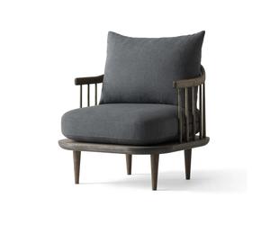 &Tradition Chaise Fly SC10 chêne fumé. gris foncé