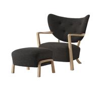 &Tradition Chaise longue Wulff ATD2 fauteuil et pouf ATD3 Chêne huilé-Hallingdal 376
