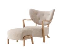 &Tradition Chaise longue Wulff ATD2 fauteuil et pouf ATD3 Chêne huilé-Karakorum