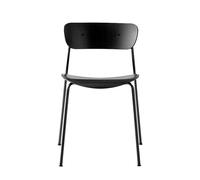 &Tradition Chaise Pavilion AV1 chêne laqué noir