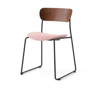 &Tradition Chaise Pavilion AV52 assise rembourrée Black-Ecriture 0640